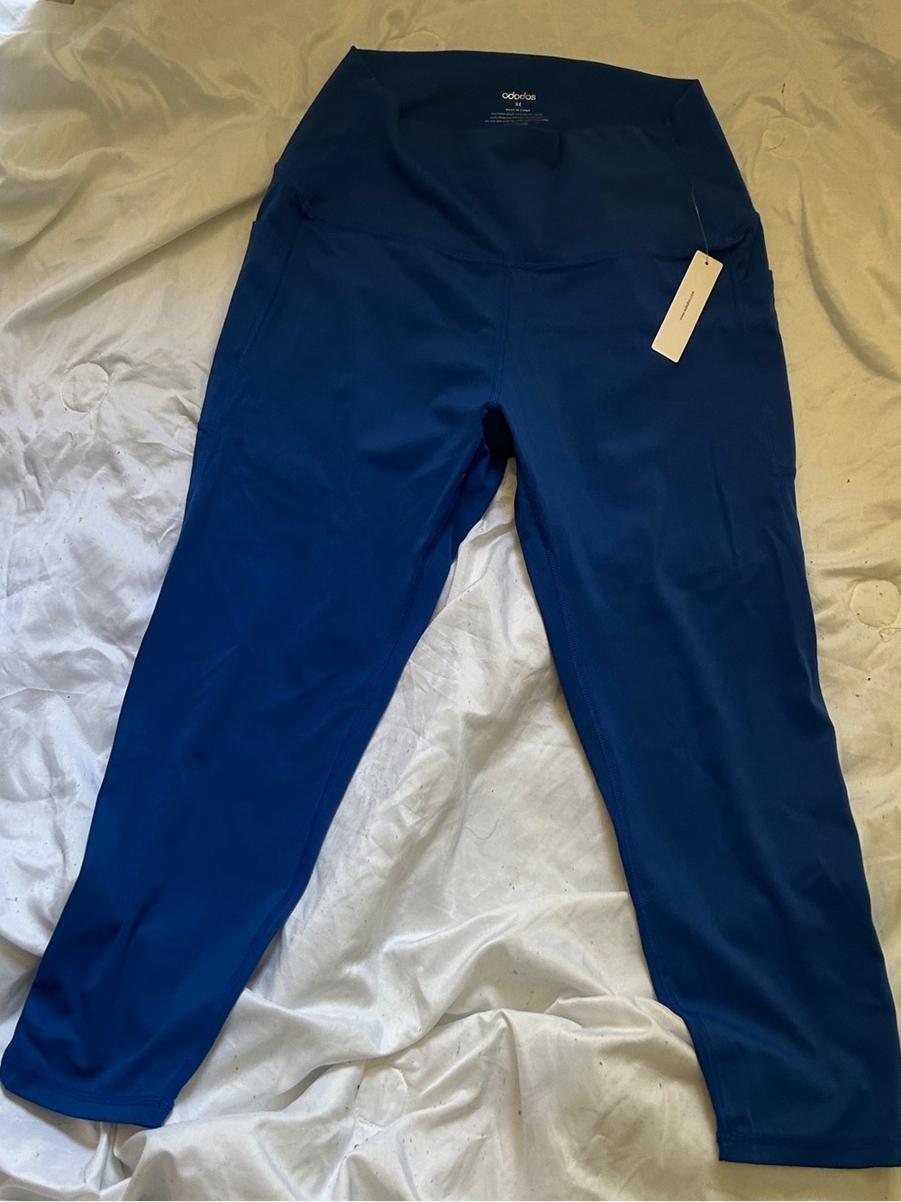 NWT ODODOS Royal Blue High Waisted Pocket Leggings Size XL 💙